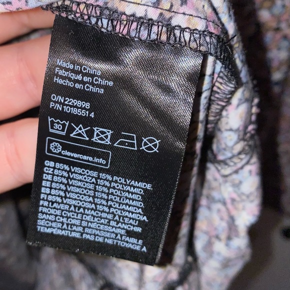 NWOT - H&M Floral long sleeve babydoll dress - Picture 6 of 6